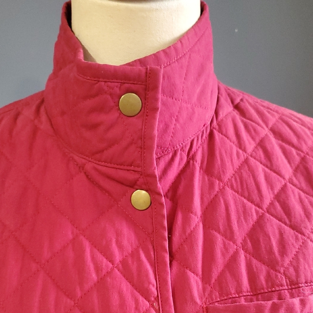 Duluth Trading Co Women's Quilted Utility Barn Jacket - Deep Pink - Picture 5 of 16